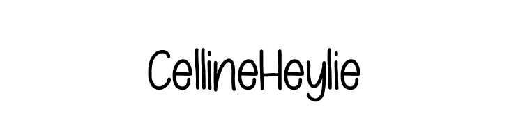 CellineHeylie  フリーフォントのダウンロード