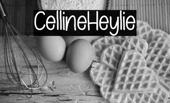 CellineHeylie Font examples
