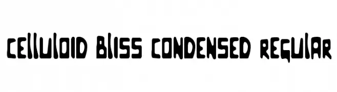 Celluloid Bliss Condensed Regular  Frei Schriftart Herunterladen