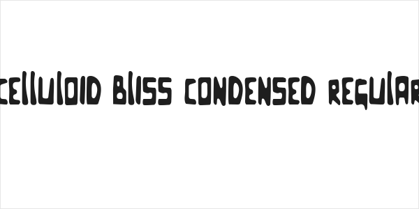 Celluloid Bliss Condensed Regular Logo
