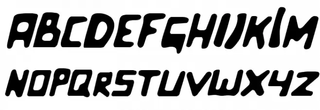 Celluloid Bliss Italic Polices MAJUSCULES