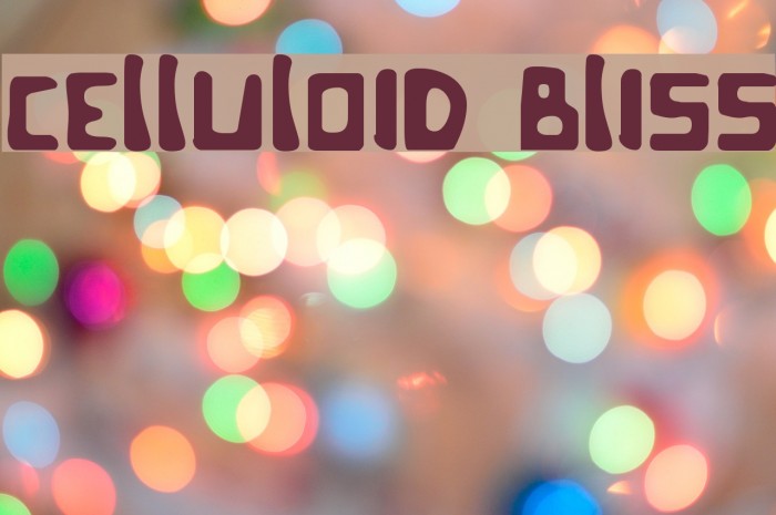 Celluloid Bliss Font examples