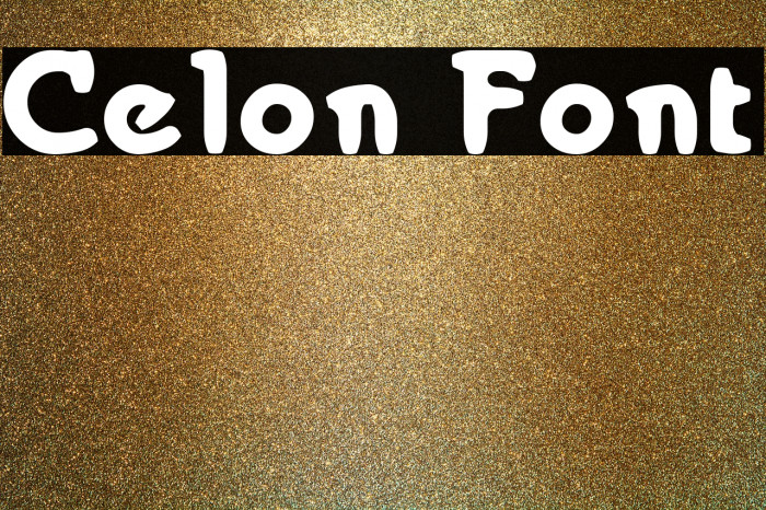 Celon Font examples