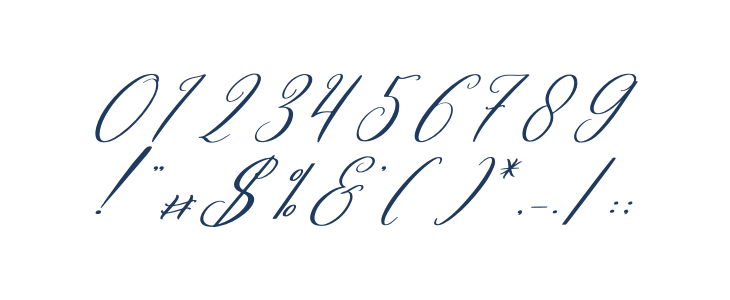 Celtaniya Bioffany Italic Other Characters
