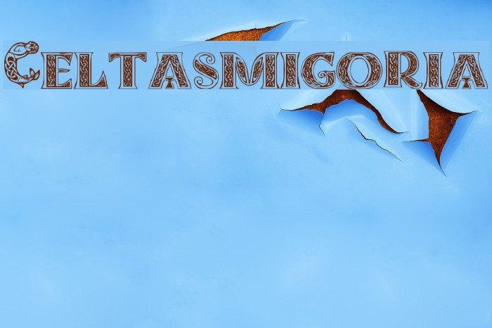 Celtasmigoria Font examples