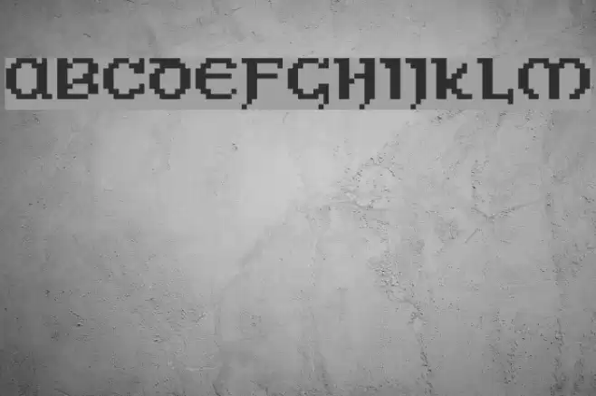 Celtic-Bit Regular Font examples