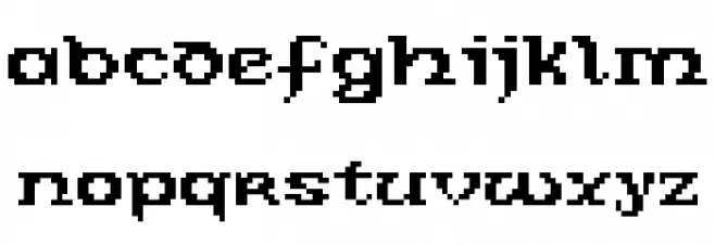 Celtic-Bit Regular Schriftart Kleinbuchstaben