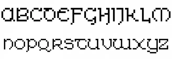Celtic-Bit Thin Font UPPERCASE