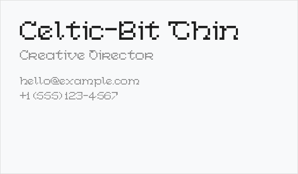 Celtic-Bit Thin Business Card