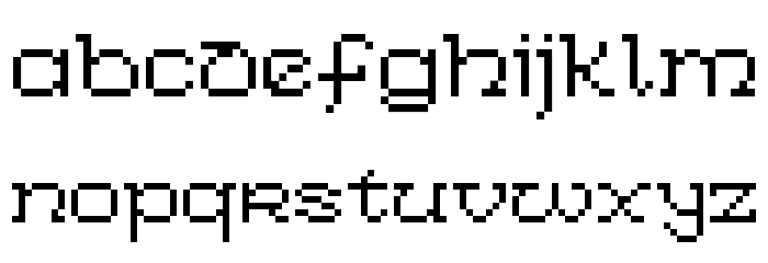 Celtic-Bit Thin Font LOWERCASE