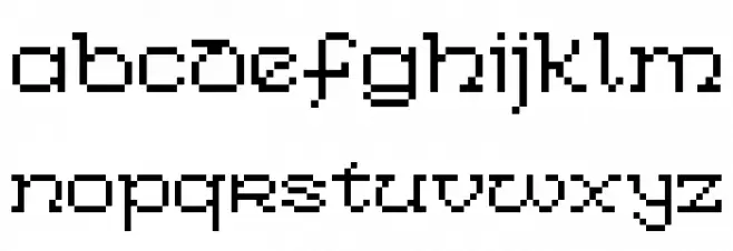 Celtic-Bit Thin Font LOWERCASE