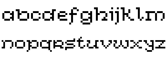 Celtic Bitty - Modern Font LOWERCASE