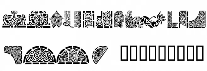 Celtic Designs II Шрифта ВЕРХНИЙ