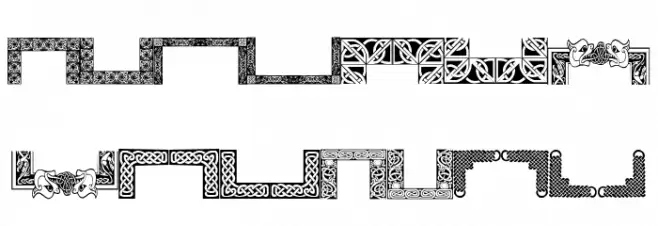 Celtic Frames Fuentes MAYÚSCULAS