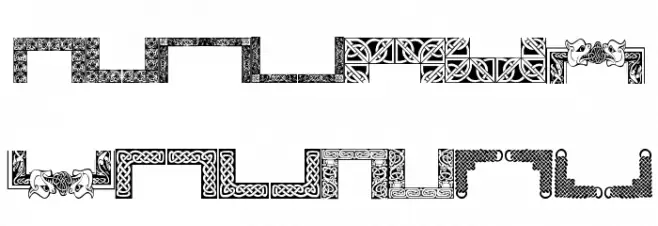 Celtic Frames Polices MAJUSCULES