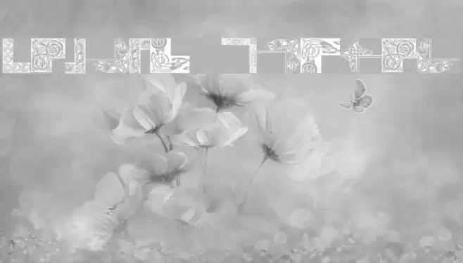 Celtic Frames Font examples