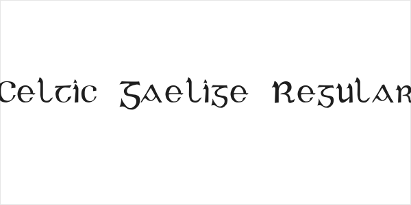 Celtic Gaelige Regular Logo