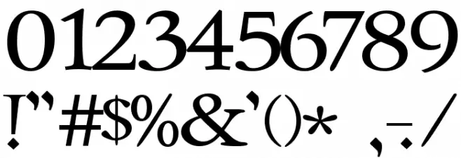 Celtic Garamond the 2nd Font OTHER CHARS