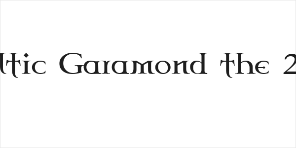 Celtic Garamond the 2nd Logo