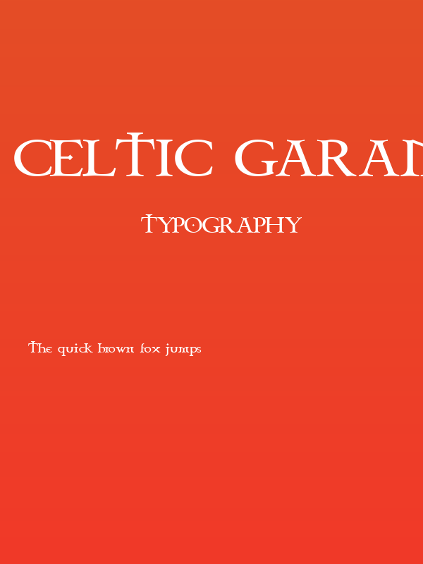 Celtic Garamond the 2nd Poster
