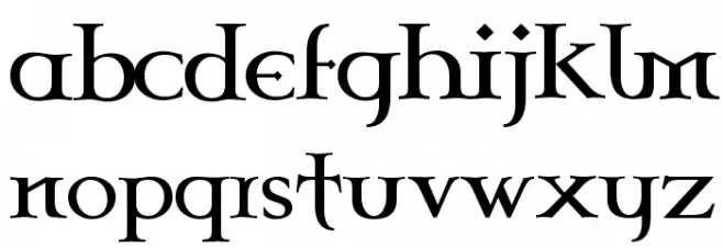 Celtic Garamond the 2nd फ़ॉन्ट लोअरकेस