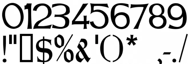 Celtic Hand Font OTHER CHARS