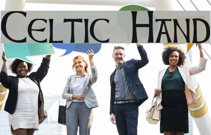 Celtic Hand Font examples