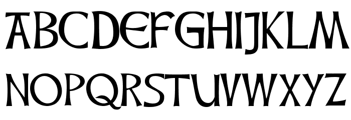 Celtic Hand Font LOWERCASE
