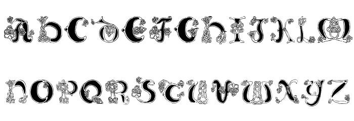 Celtic Knot Font LOWERCASE