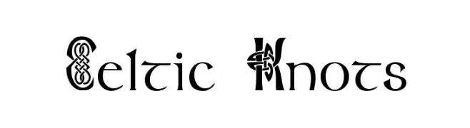 Celtic Knots  フリーフォントのダウンロード