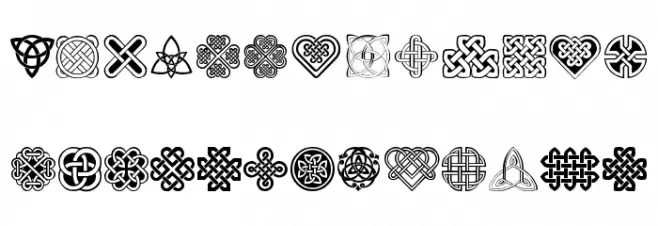 Celtic Knots Polices MAJUSCULES