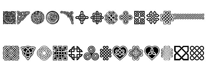 Celtic Knots Font LOWERCASE