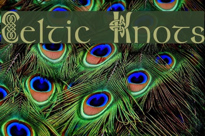 Celtic Knots フォント examples