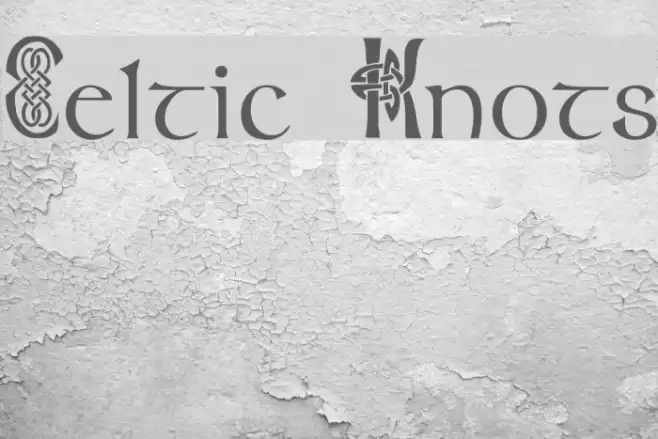 Celtic Knots フォント examples