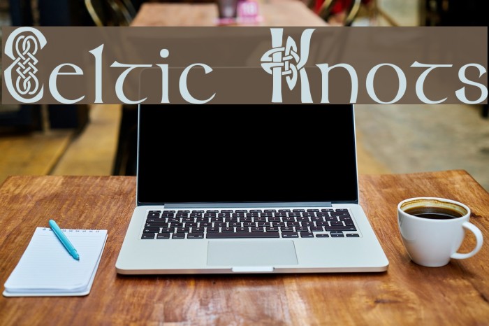 Celtic Knots フォント examples