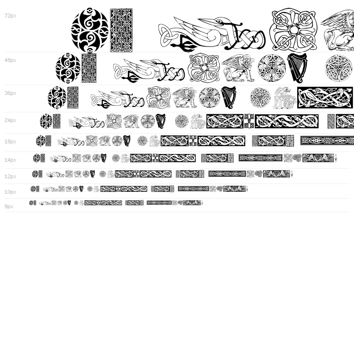 Celtic Patterns Waterfall