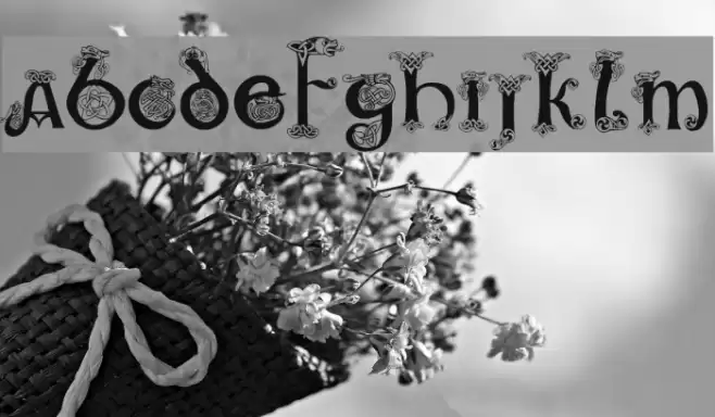 Celtic101 Font examples