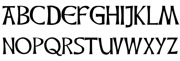 CelticHand Font LOWERCASE
