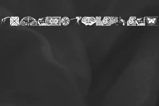 CelticOrnamBats Font examples