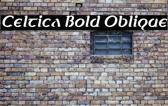 Celtica Bold Oblique Example 3