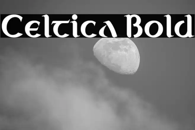 Celtica Bold Font examples
