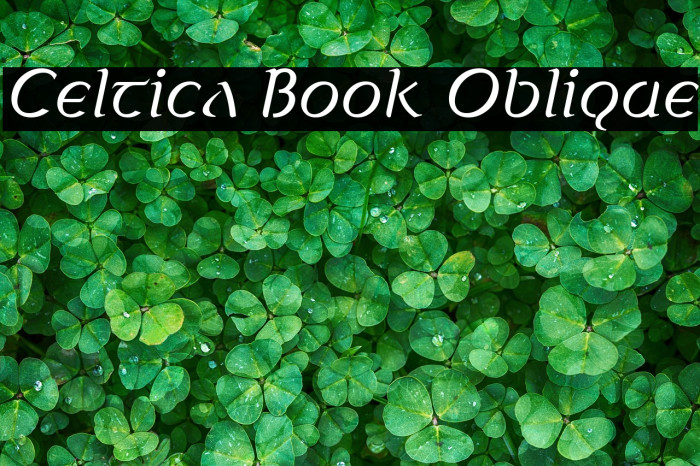 Celtica Book Oblique Example 2