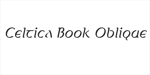 Celtica Book Oblique Logo