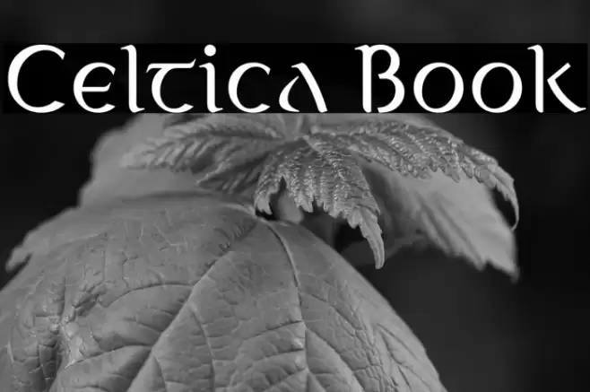 Celtica Book Font examples