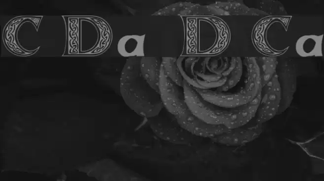 Celticmd Decorative w Drop Caps Font examples