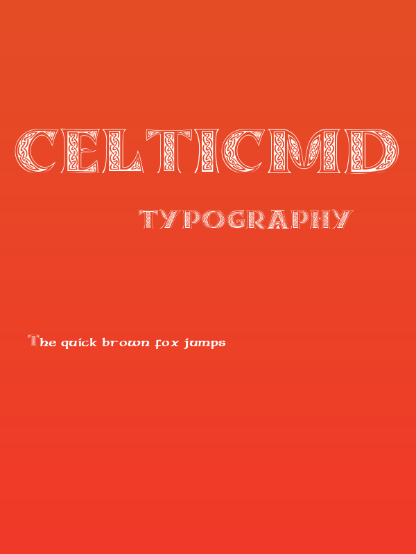 Celticmd Decorative w Drop Caps Poster