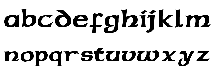 Celticmd Decorative w Drop Caps Font LOWERCASE