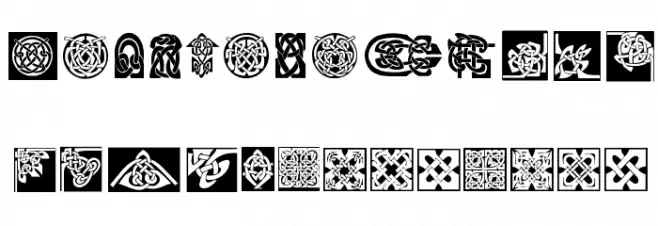 CeltishParts फ़ॉन्ट लोअरकेस