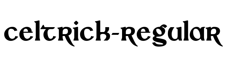 Celtrick-Regular  フリーフォントのダウンロード