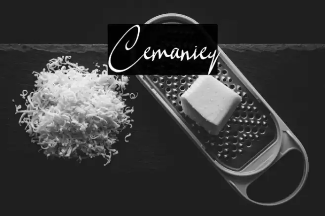 Cemaniey Font examples